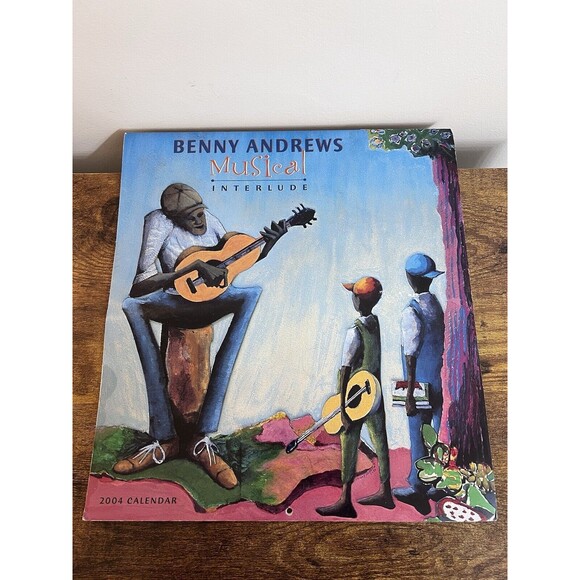 African American Black Jazz Blues Wall Calendar 2004 Art Prints Benny Andrews - Picture 1 of 10